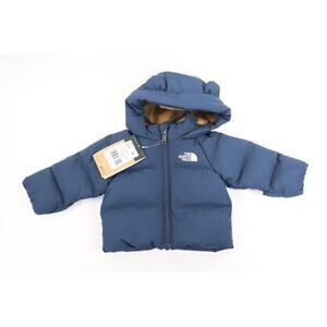 THE NORTH FACE BABY NORTH DOWN FLEECE LINED JACKET SIZE 0 - 3M NAVY NF0A88W2 NWT